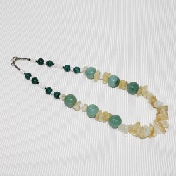 citrine quartz necklace