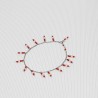 anklet with coral