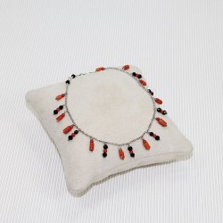 anklet with coral