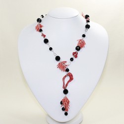 Chanel coral necklace